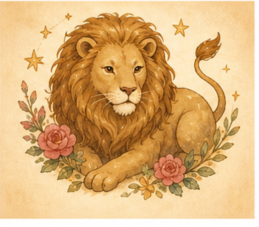 獅子座のライオンイラスト