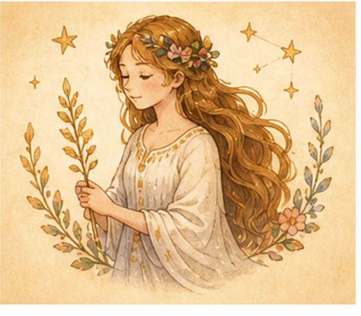 乙女座の乙女イラスト